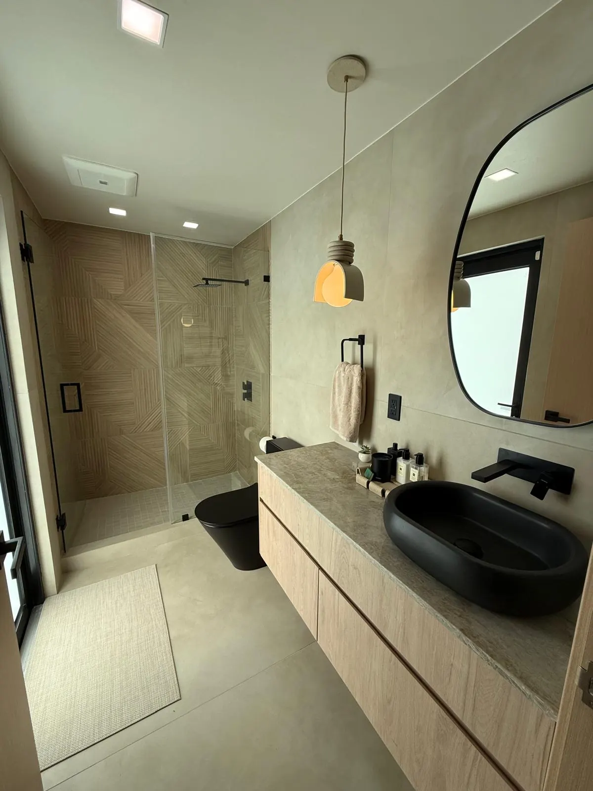 Walk-in shower & vanity — One Direct Mill project in South Florida