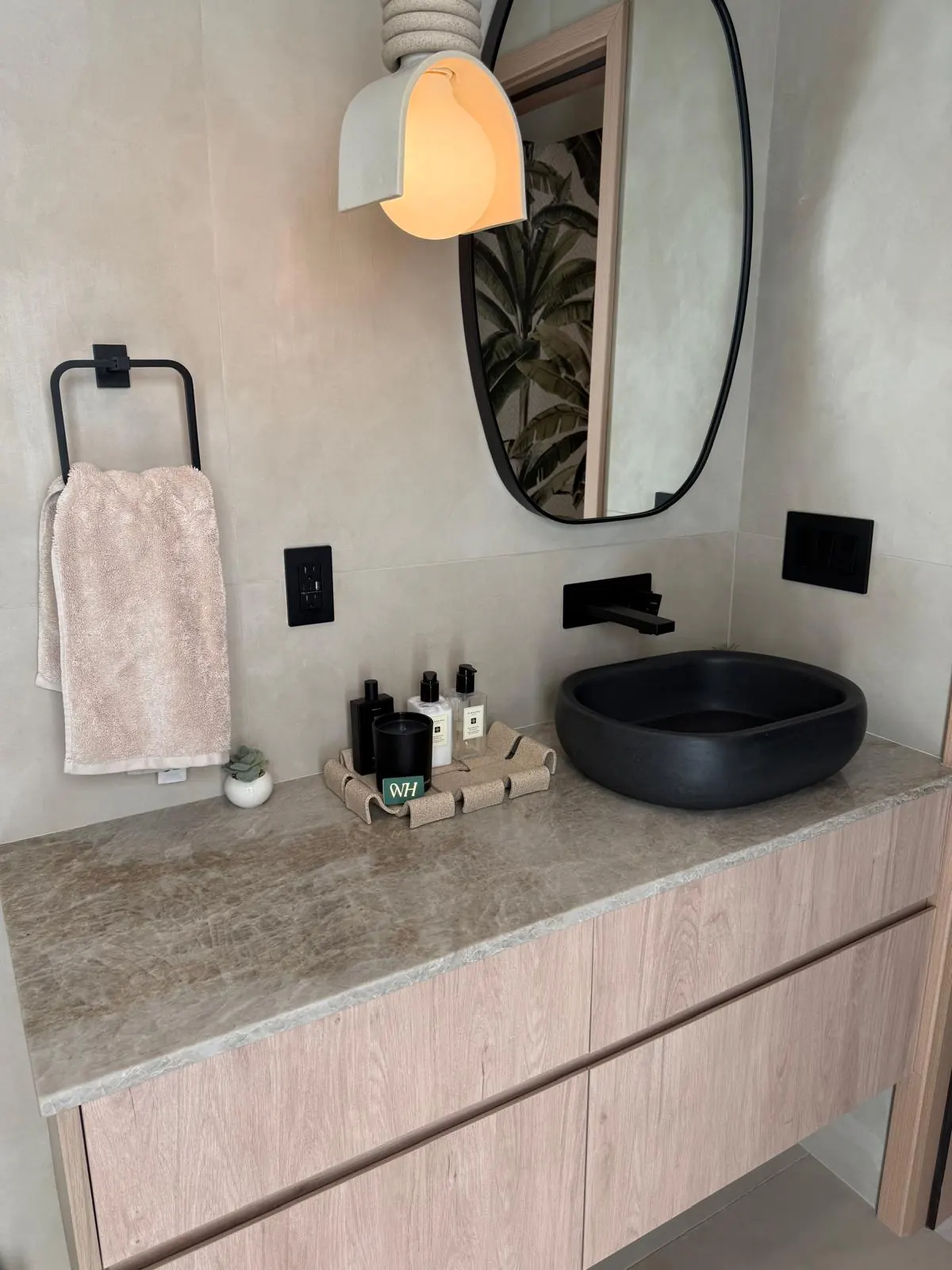 Vessel sink vanity — One Direct Mill project in South Florida